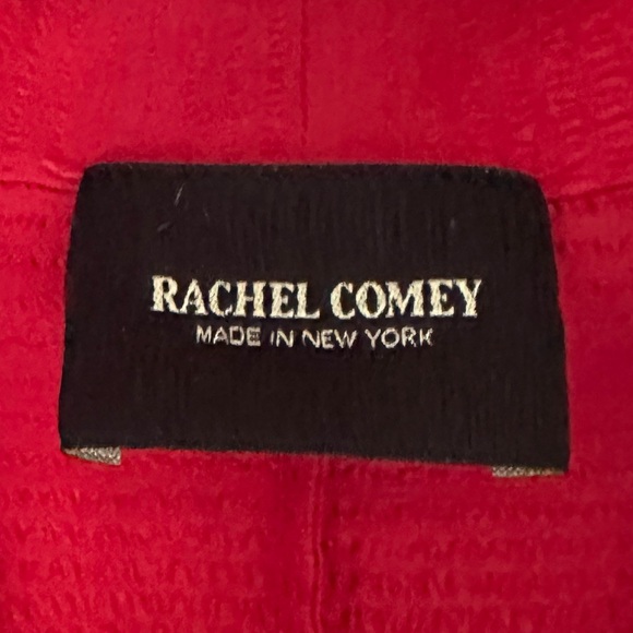 Rachel Comey Amplus Puff Sleeve Red Silk Blouse - Picture 8 of 9